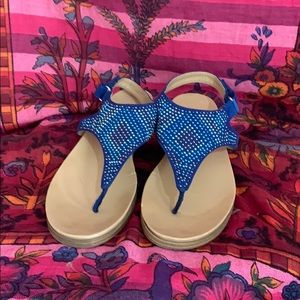 COPY - Blue Flat Sandals